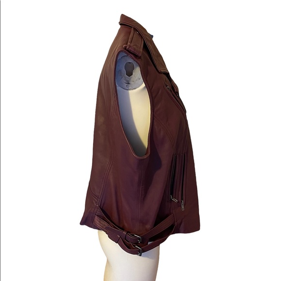 💫HP💫NuBorn Leather NWT - Lady Biker’s Lambskin Vest 3X - Picture 7 of 16